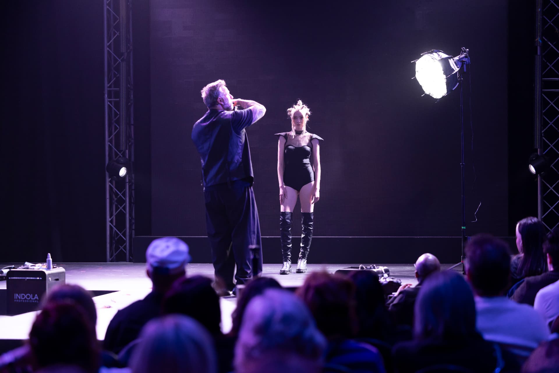 Live on-stage demonstration of an image-editing tool